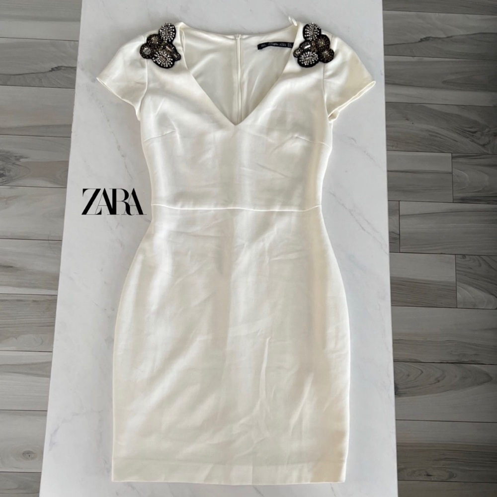 White zara dress